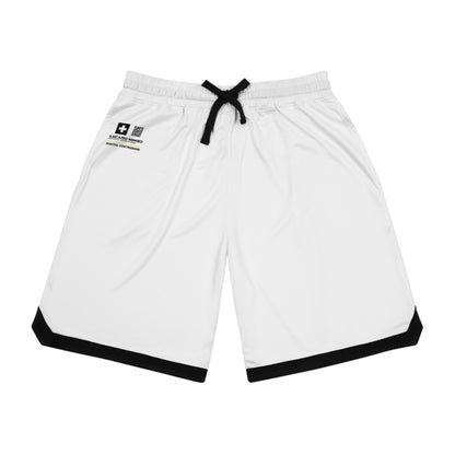 Private Operations v004 - White Basketball Rib Shorts