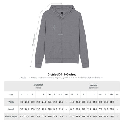 Black Full-Zip Hoodie with 'Private Operations' Chest Logo