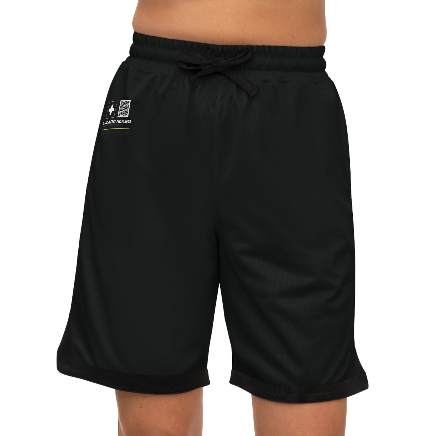 Private Operations v004 - Black Basketball Rib Shorts
