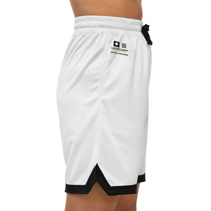 Private Operations v004 - White Basketball Rib Shorts